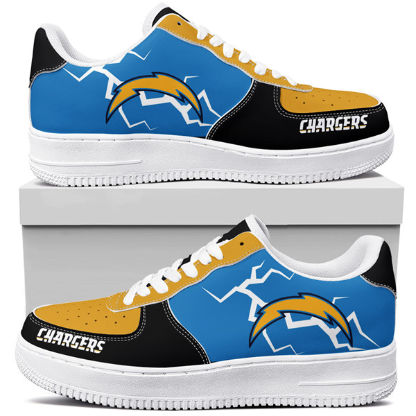Women's Los Angeles Chargers Air Force 1 Sneakers 001