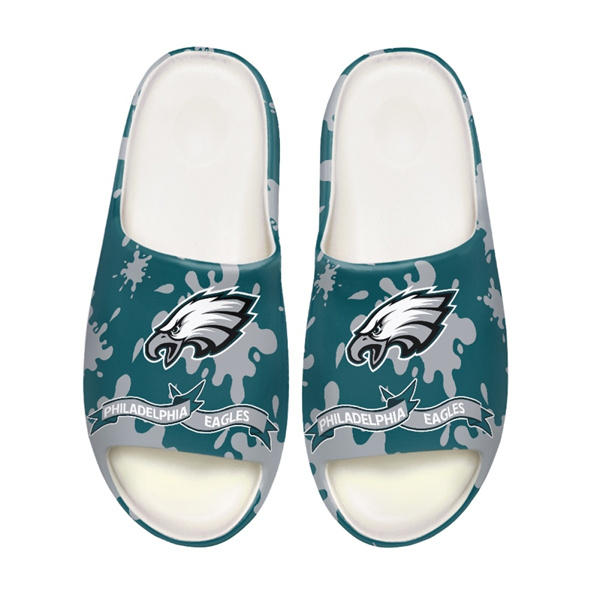 Women's Philadelphia Eagles Yeezy Slippers/Shoes 002