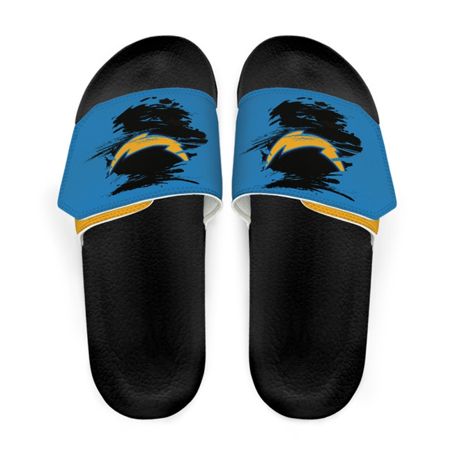 Women's Los Angeles Chargers Beach Adjustable Slides Non-Slip Slippers/Sandals/Shoes 003