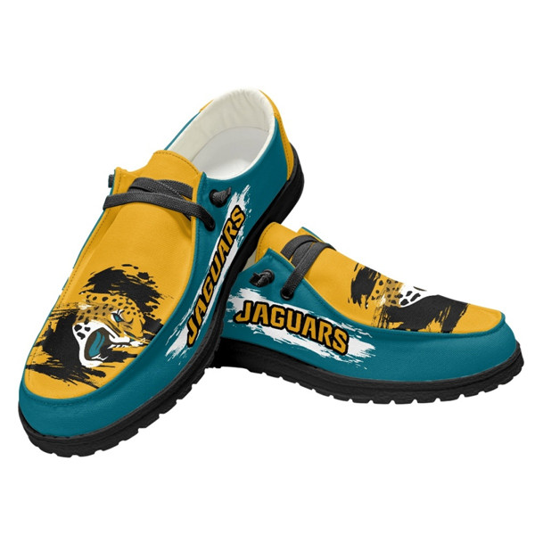 Women's Jacksonville Jaguars Loafers Lace Up Shoes 003 (Pls check description for details)