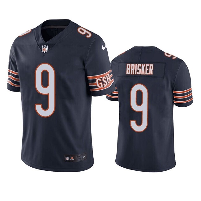 Men's Chicago Bears #9 Jaquan Brisker Navy Vapor Untouchable Stitched Football Jersey