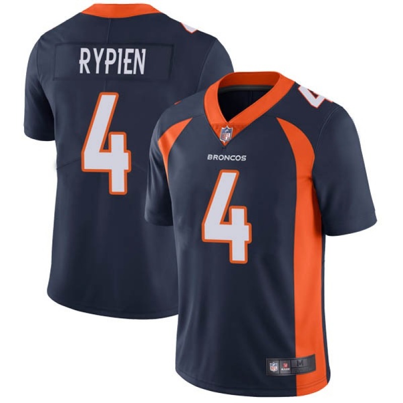 Men's Denver Broncos #4 Brett Rypien Navy Vapor Untouchable Limited Stitched Jersey
