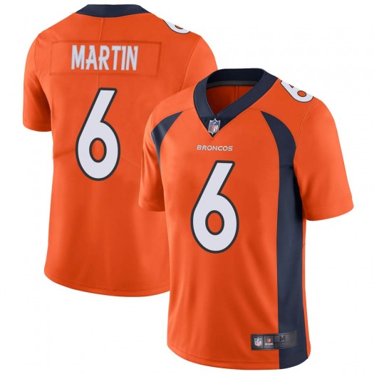 Men's Denver Broncos #6 Sam Martin Orange Vapor Untouchable Limited Stitched Jersey