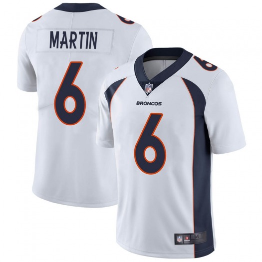 Men's Denver Broncos #6 Sam Martin White Vapor Untouchable Limited Stitched Jersey