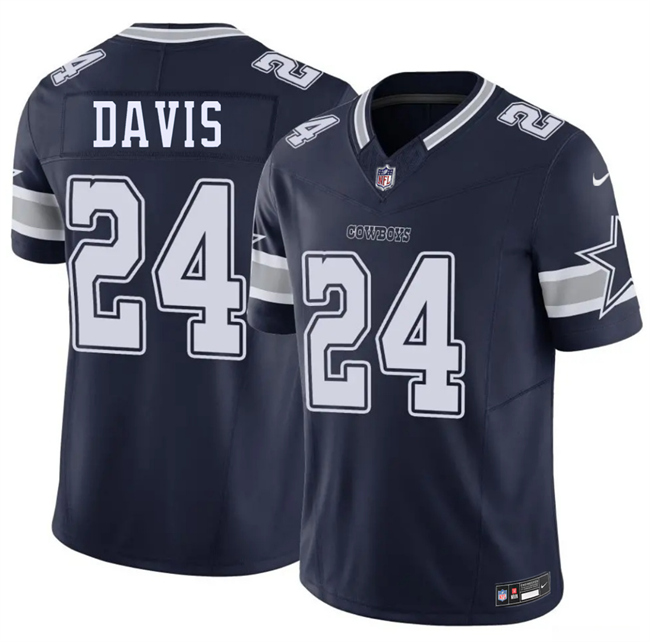 Men's Dallas Cowboys #24 Malik Davis Navy 2026 F.U.S.E Vapor Untouchable Limited Stitched Football Jersey