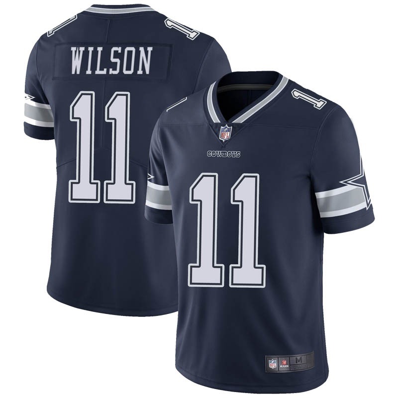 Men's Dallas Cowboys #11 Cedrick Wilson Navy Vapor Untouchable Limited Stitched Jersey
