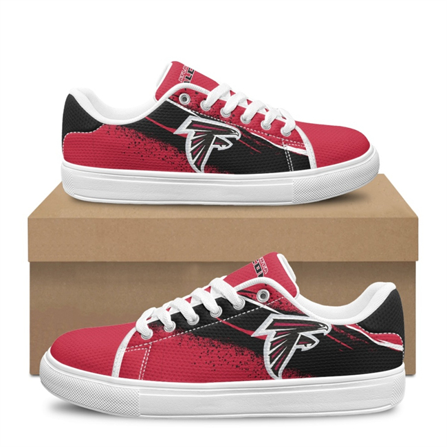 Women's Atlanta Falcons Low Top Casual Sneakers/Shoes 001