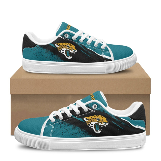 Women's Jacksonville Jaguars Low Top Casual Sneakers/Shoes 001