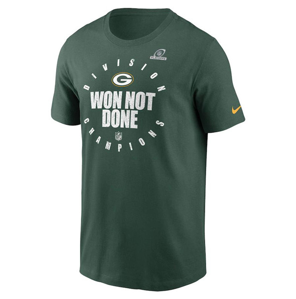 Men's Green Bay Packers 2020 NFC North Division Champions Trophy Collection NFL T-Shirt