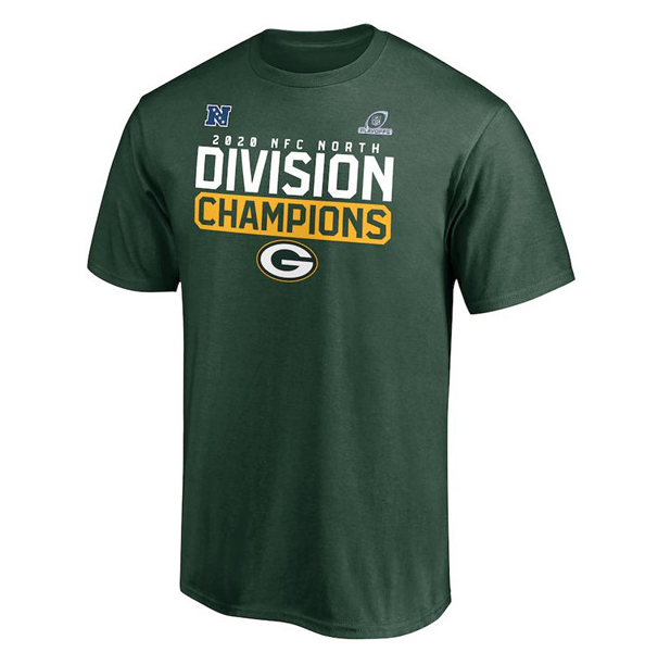 Men's Green Bay Packers 2020 NFC North Division Champions Flying High NFL T-Shirt