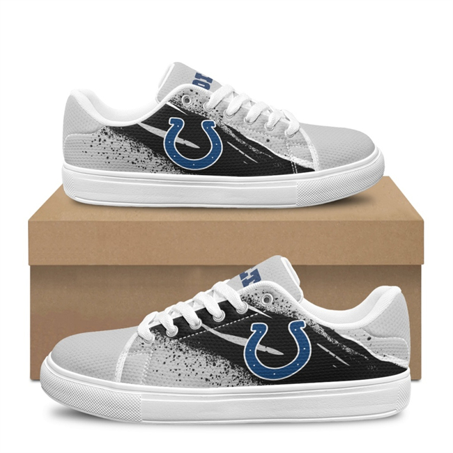 Women's Indianapolis Colts Low Top Casual Sneakers/Shoes 001