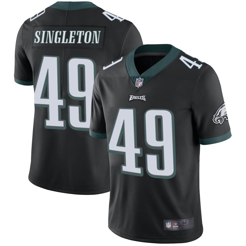 Men's Philadelphia Eagles #49 Alex Singleton Black Vapor Untouchable Limited Stitched