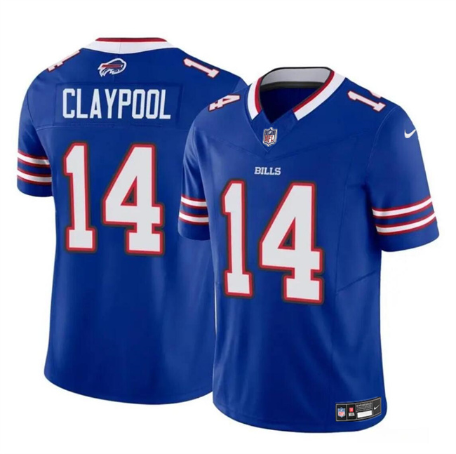 Men's Buffalo Bills #14 Chase Claypool Blue 2024 F.U.S.E. Vapor Untouchable Limited Stitched Football Jersey