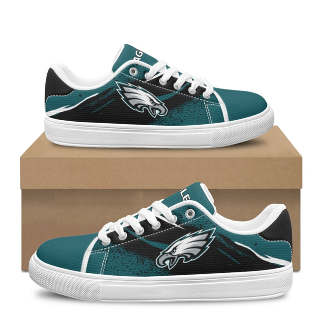 Women's Philadelphia Eagles Low Top Casual Sneakers/Shoes 001