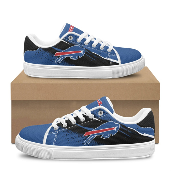 Women's Buffalo Bills Low Top Casual Sneakers/Shoes 001