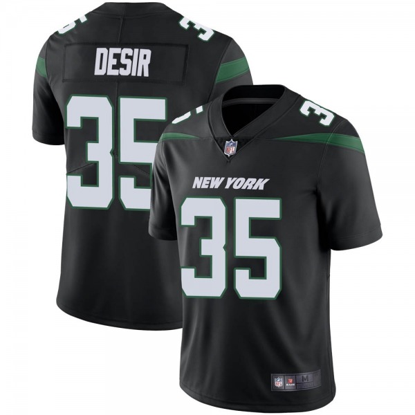 Men's New York Jets #35 Pierre Desir Black Vapor Untouchable Limited Stitched Jersey
