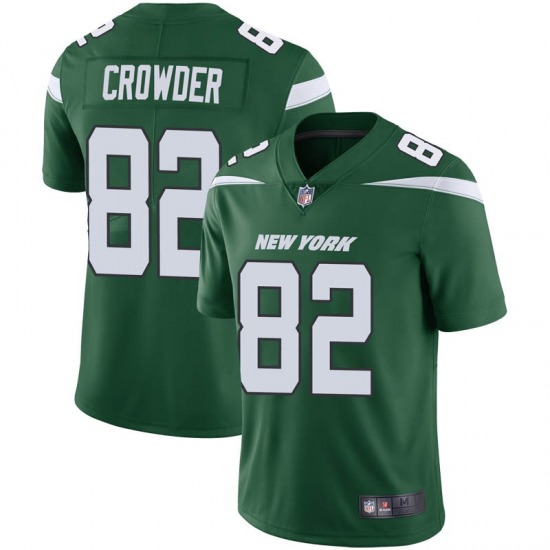 Men's New York Jets #82 Jamison Crowder Green Vapor Untouchable Limited Stitched Jersey