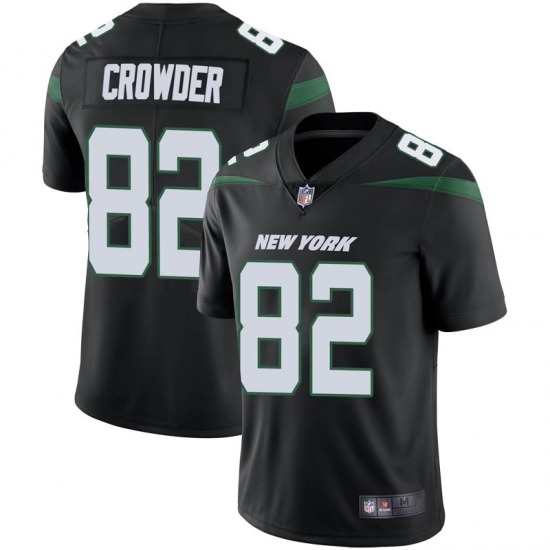 Men's New York Jets #82 Jamison Crowder Black Vapor Untouchable Limited Stitched Jersey