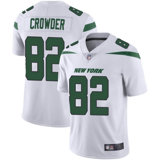 Men's New York Jets #82 Jamison Crowder White Vapor Untouchable Limited Stitched Jersey