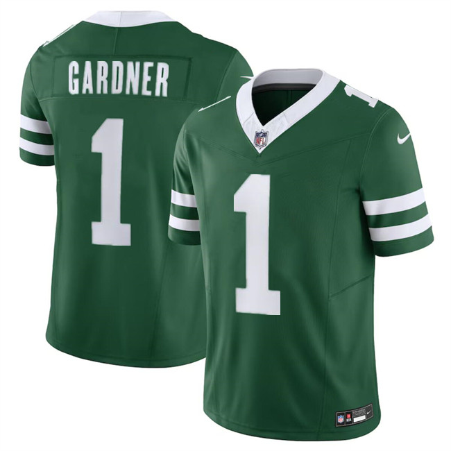 Men's New York Jets #1 Sauce Gardner Green 2024 F.U.S.E. Vapor Limited Stitched Jersey