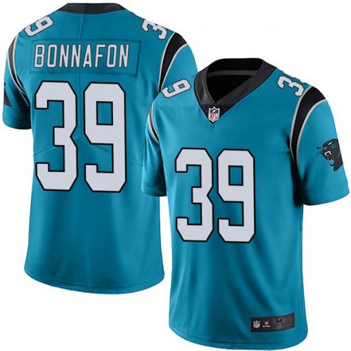 Men's Carolina Panthers #39 Reggie Bonnafon Blue Vapor Untouchable Limited Stitched Jersey