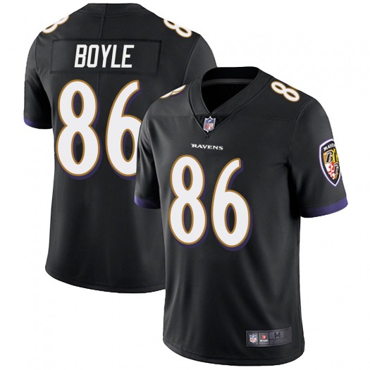 Men's Baltimore Ravens #86 Nick Boyle Black Vapor Untouchable Limited Jersey