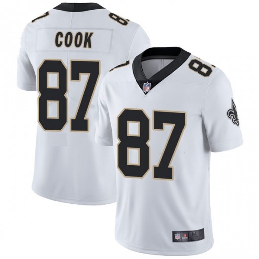 Men's New Orleans Saints #87 Jared Cook White Vapor Untouchable Limited Stitched Jersey