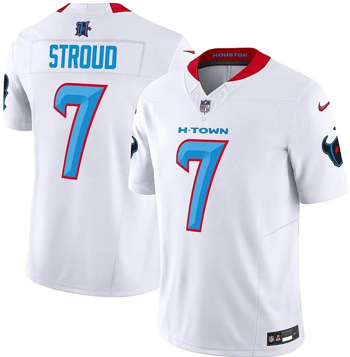 Men's Houston Texans #7 C.J. Stroud White 2024 F.U.S.E. Limited Stitched Jersey