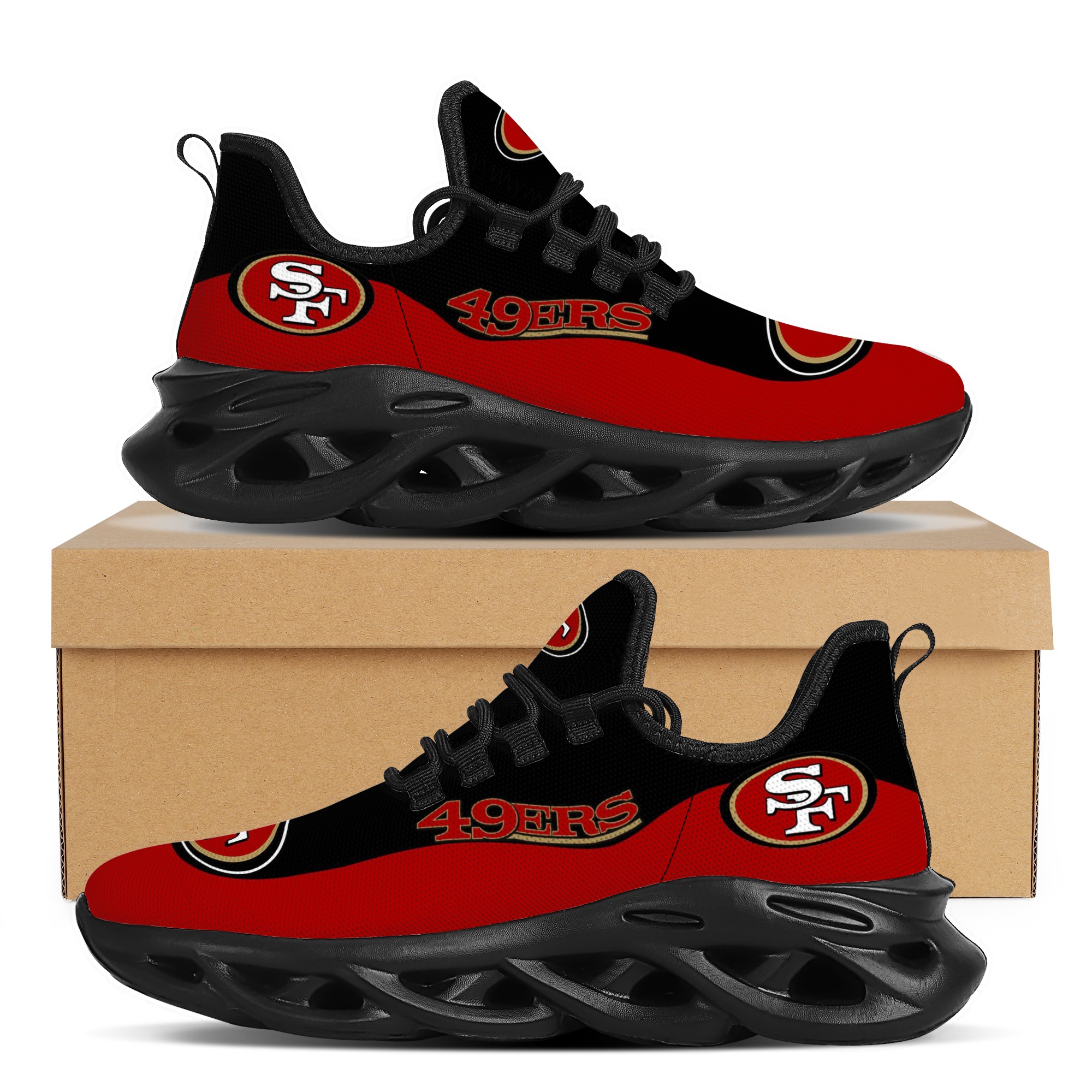 Women's San Francisco 49ers Flex Control Sneakers 001