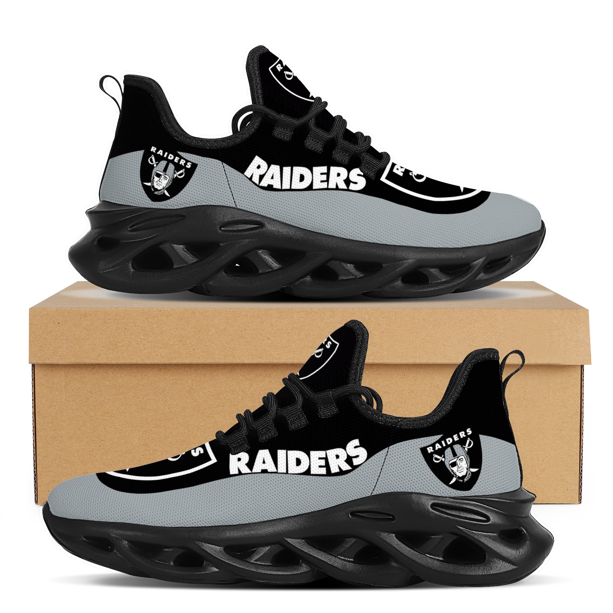 Women's Las Vegas Raiders Flex Control Sneakers 001