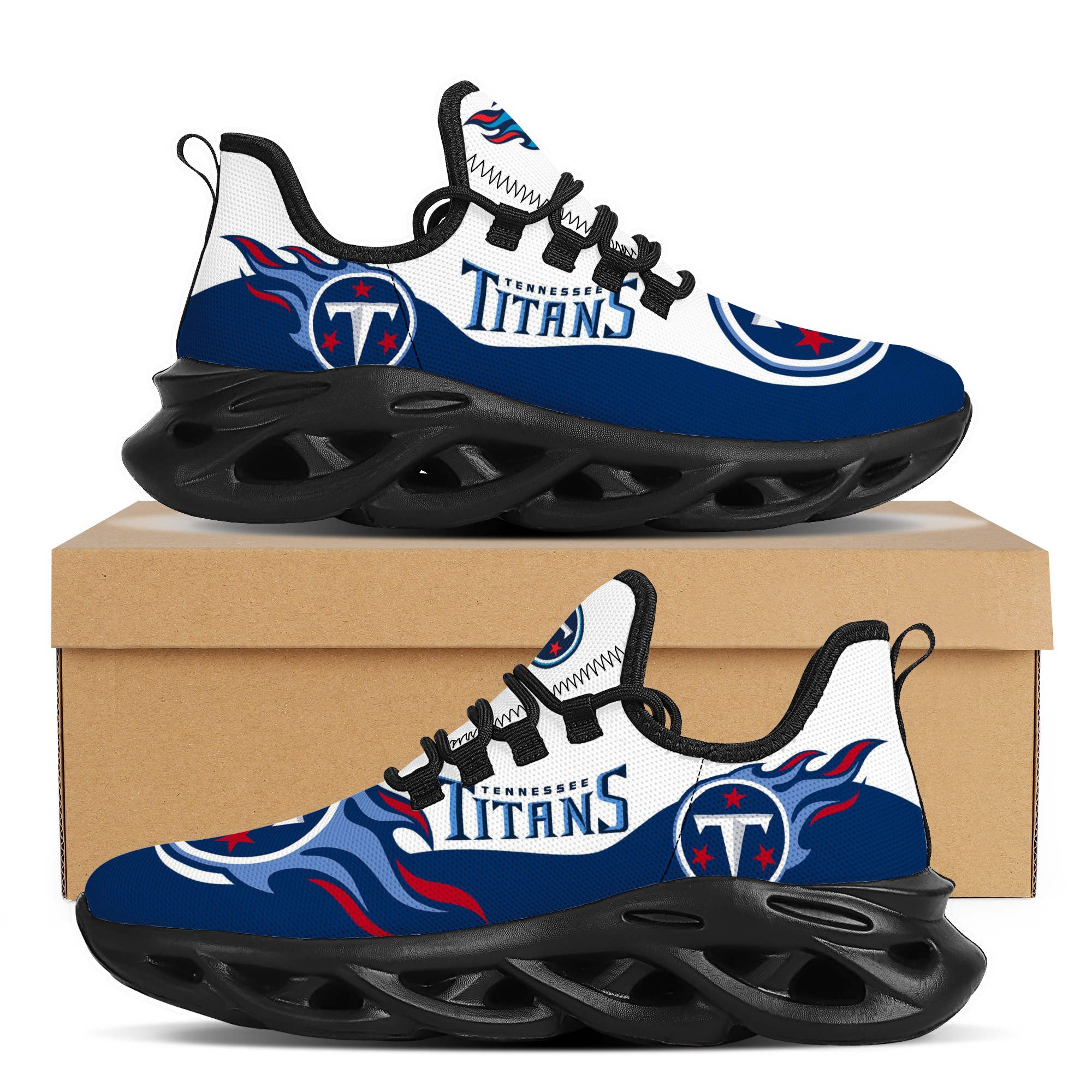 Men's Tennessee Titans Flex Control Sneakers 001