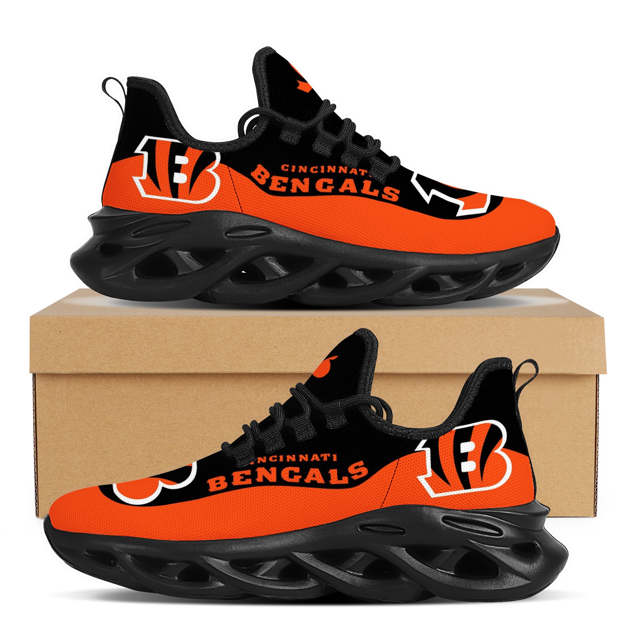 Men's Cincinnati Bengals Flex Control Sneakers 002