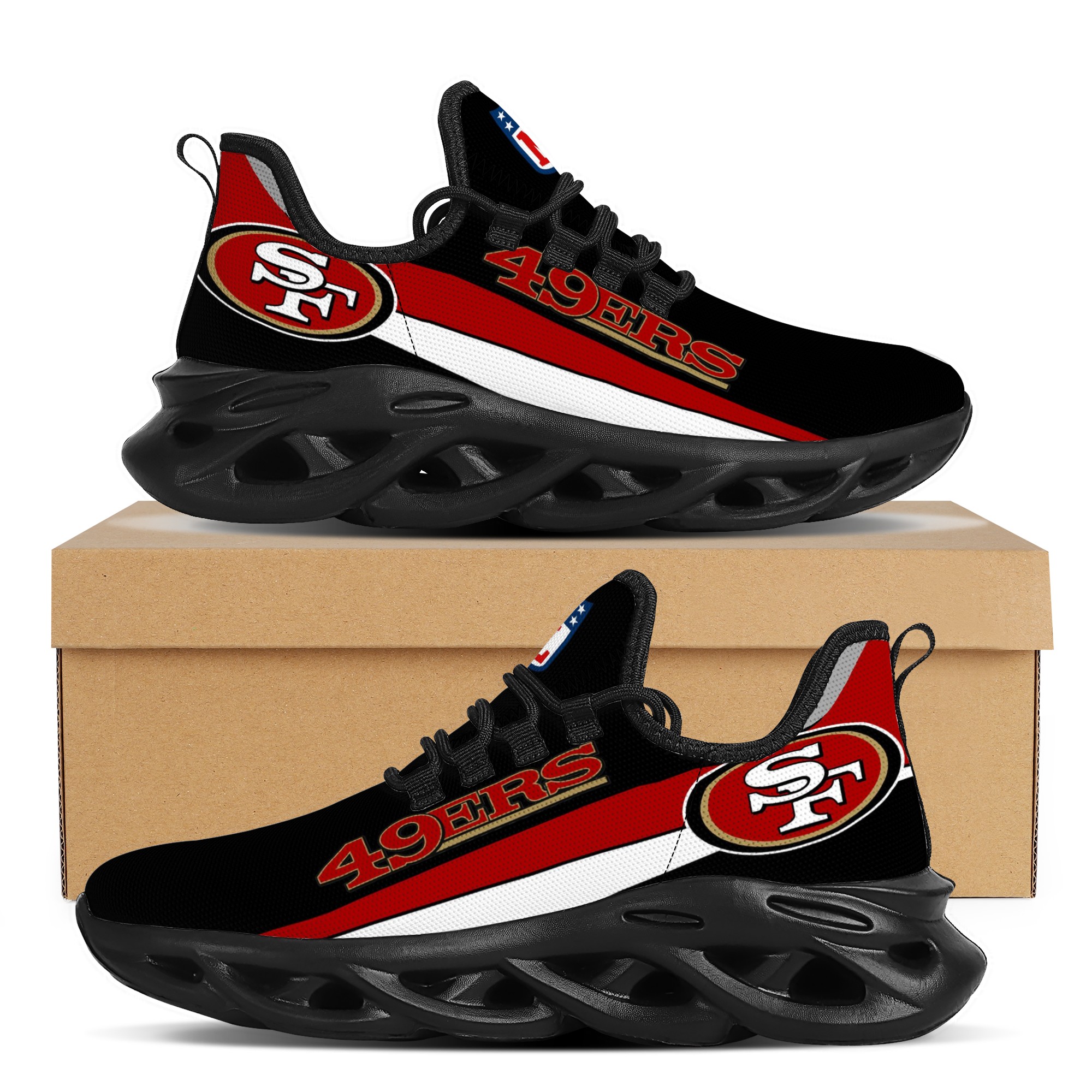 Women's San Francisco 49ers Flex Control Sneakers 003