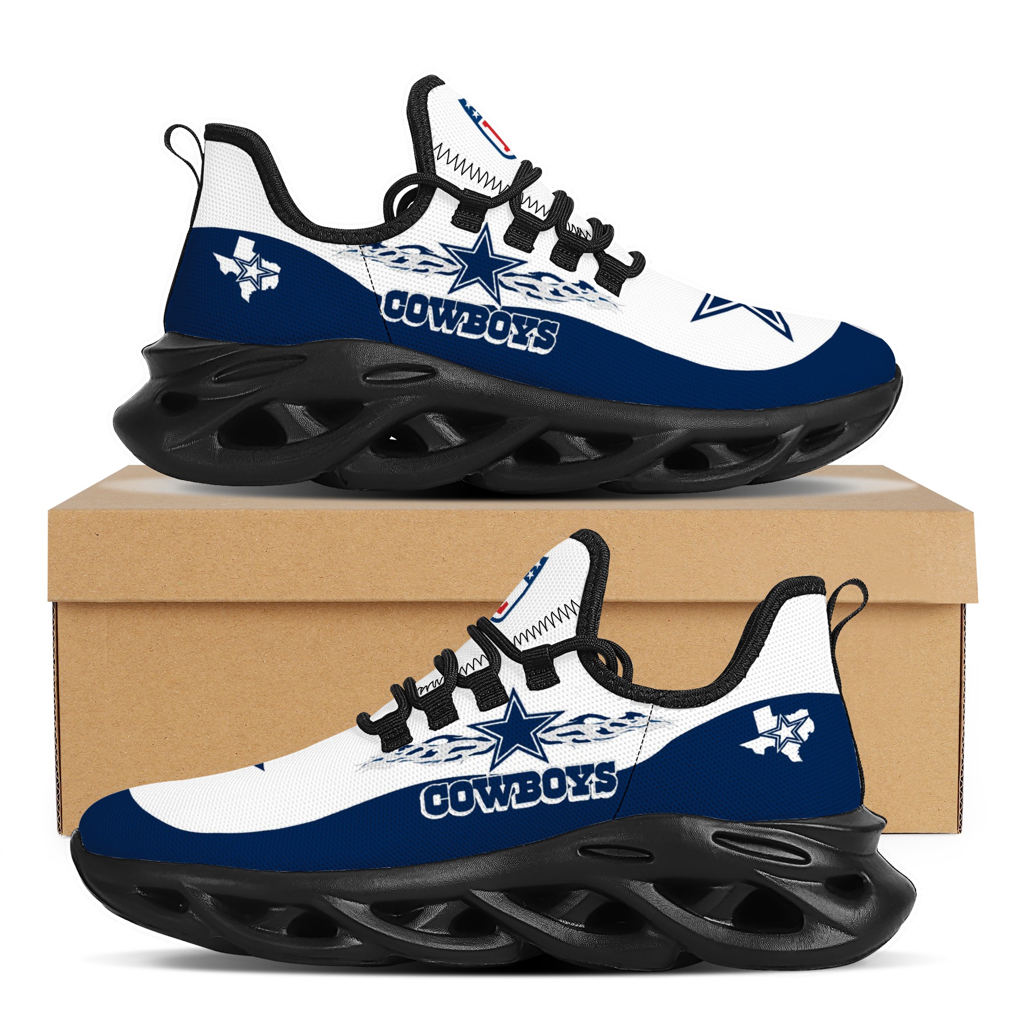 Women's Dallas Cowboys Flex Control Sneakers 007