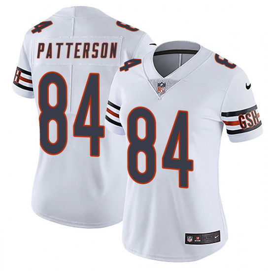 Women's Chicago Bears #84 Cordarrelle Patterson White Vapor Untouchable Limited Stitched NFL Jersey(Run Small)