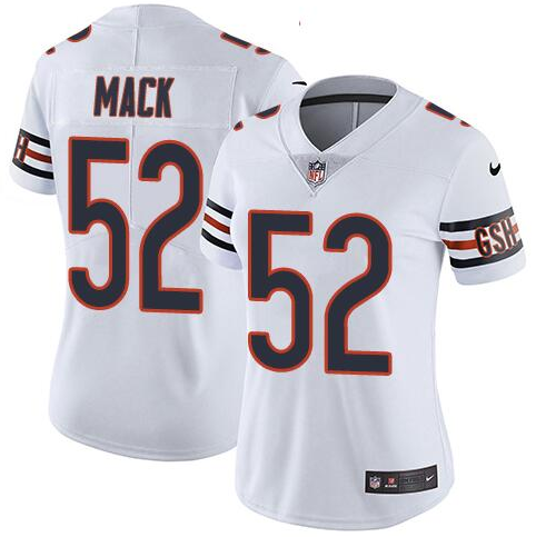 Women's Chicago Bears #52 Khalil Mack Navy Vapor Untouchable Limited Stitched NFL Jersey
