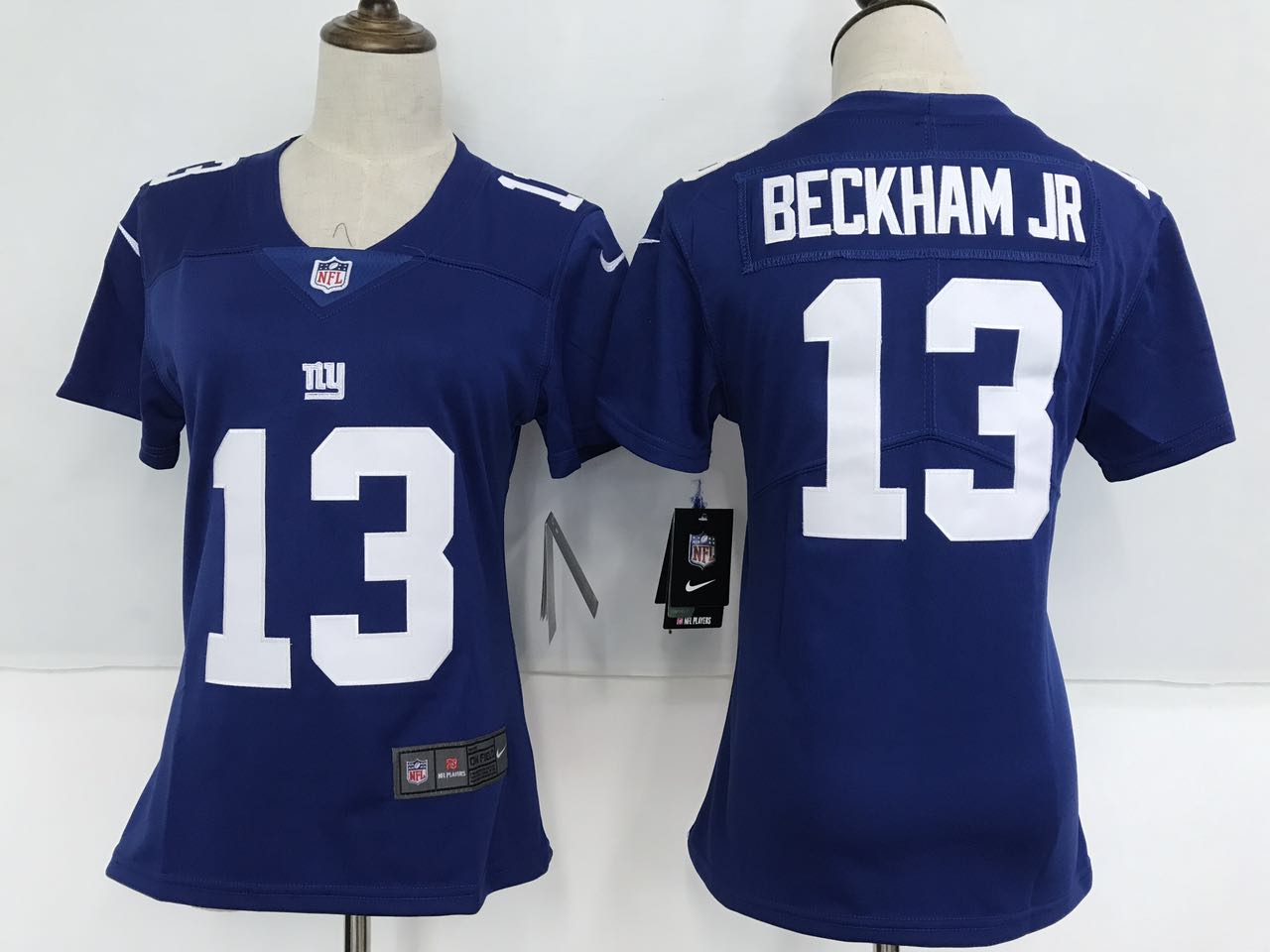 Women's Nike New York Giants #13 Odell Beckham Jr Royal Blue Team Color Stitched NFL Vapor Untouchable Limited Jersey