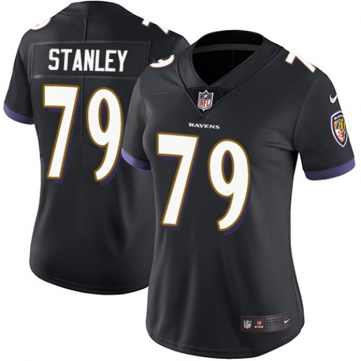 Women's Baltimore Ravens #79 Ronnie Stanley Black Vapor Untouchable Limited NFL Jersey( Run Small)