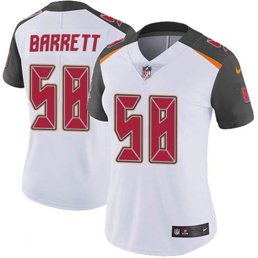 Women's Tampa Bay Buccaneers #58 Shaq Barrett White Vapor Untouchable Limited Stitched NFL Jersey(Run Small)