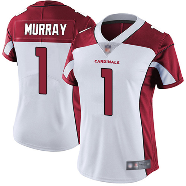 Women's Arizona Cardinals #1 Kyler Murray White Vapor Untouchable Limited Stitched NFL Jersey(Run Small)