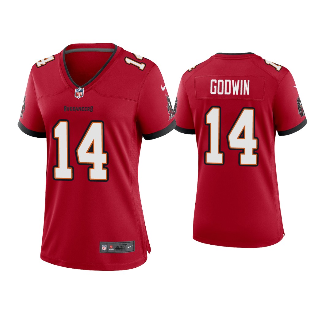 Women's Tampa Bay Buccaneers #14 Chris Godwin 2020 Red Stitched Jersey(Run Small)