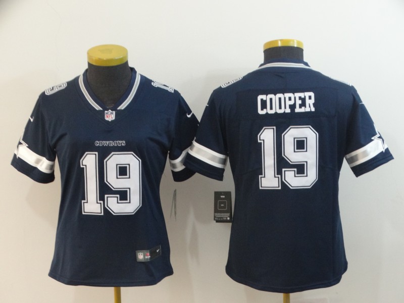 Women's Dallas Cowboys #19 Amari Cooper Navy Vapor Untouchable Limited Stitched NFL Jersey