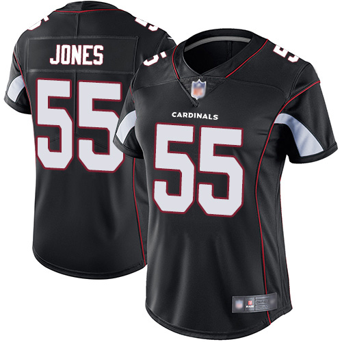Women's Arizona Cardinals #55 Chandler Jones Black Vapor Untouchable Limited Stitched NFL Jersey(Run Small)