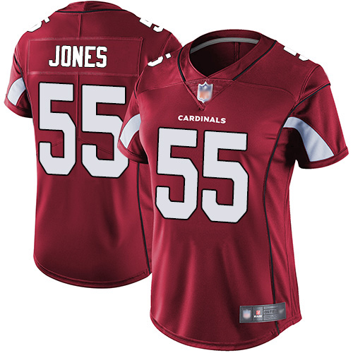 Women's Arizona Cardinals #55 Chandler Jones Red Vapor Untouchable Limited Stitched NFL Jersey(Run Small)