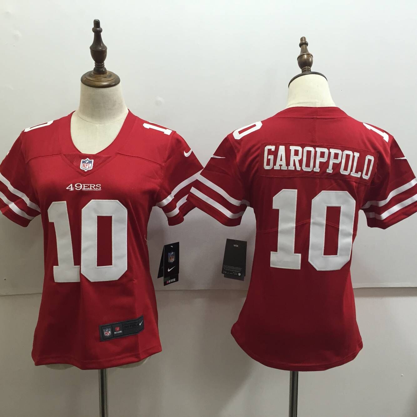 Women's Nike San Francisco 49ers #10 Jimmy Garoppolo Red Untouchable Limited Stitched NFL Jersey
