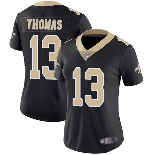 Women's New Orleans Saints #13 Michael Thomas Black Vapor Untouchable Limited Stitched NFL Jersey(Runs Small)