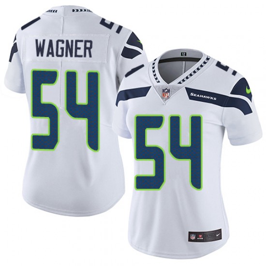 Women's Seattle Seahawks #54 Bobby Wagner White Vapor Untouchable Limited Stitched NFL Jersey(Run Small)