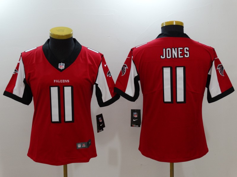 Women's Atlanta Falcons #11 Julio Jones Red Vapor Untouchable Limited Jersey