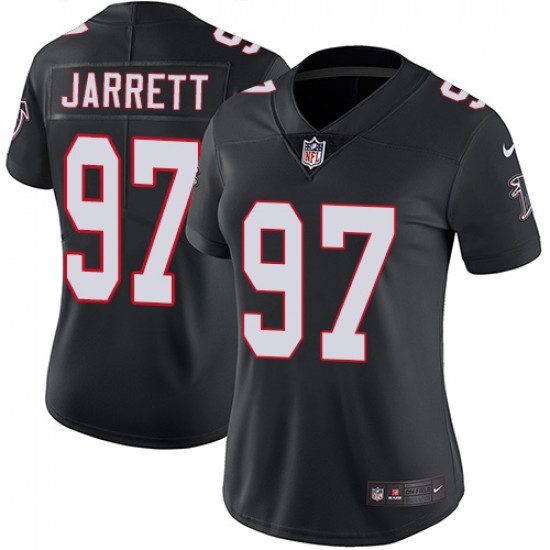 Women's Atlanta Falcons # 97 Grady Jarrett Black Vapor Untouchable Limited Stitched NFL Jersey(Run Small)