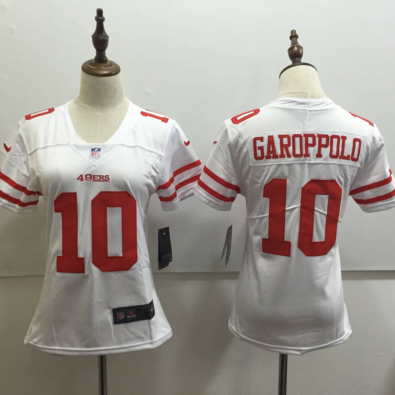 Women's Nike San Francisco 49ers #10 Jimmy Garoppolo White Untouchable Limited Stitched NFL Jersey